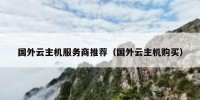 国外云主机服务商推荐（国外云主机购买）