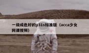 一级成色好的y31s标准版（acca少女网课视频）
