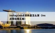 instagram点赞数量怎么算（ins点赞在哪儿看）