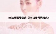 ins注册账号格式（ins注册号码格式）