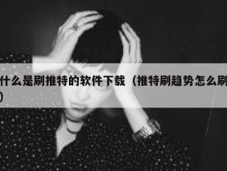 什么是刷推特的软件下载（推特刷趋势怎么刷）