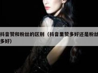 抖音赞和粉丝的区别（抖音里赞多好还是粉丝多好）