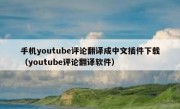 手机youtube评论翻译成中文插件下载（youtube评论翻译软件）