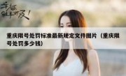 重庆限号处罚标准最新规定文件图片（重庆限号处罚多少钱）