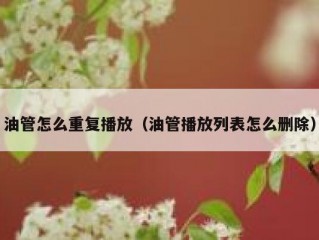 油管怎么重复播放（油管播放列表怎么删除）