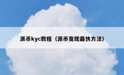 派币kyc教程（派币变现最快方法）
