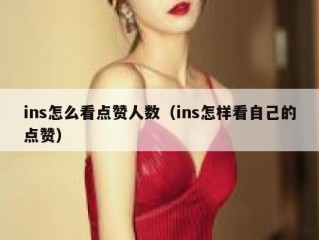 ins怎么看点赞人数（ins怎样看自己的点赞）