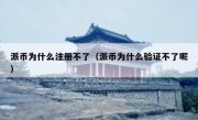 派币为什么注册不了（派币为什么验证不了呢）