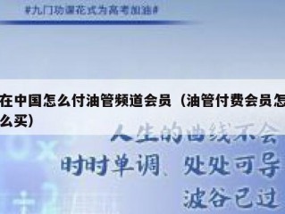 在中国怎么付油管频道会员（油管付费会员怎么买）