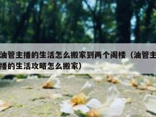 油管主播的生活怎么搬家到两个阁楼（油管主播的生活攻略怎么搬家）