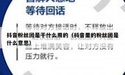 抖音粉丝团是干什么用的（抖音里的粉丝团是什么意思）
