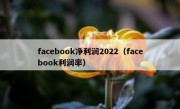 facebook净利润2022（facebook利润率）