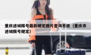 重庆进城限号最新规定图片查询系统（重庆市进城限号规定）