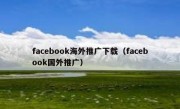 facebook海外推广下载（facebook国外推广）