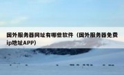 国外服务器网址有哪些软件（国外服务器免费ip地址APP）