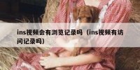 ins视频会有浏览记录吗（ins视频有访问记录吗）
