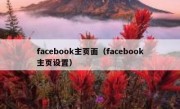 facebook主页面（facebook主页设置）