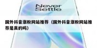 国外抖音涨粉网站推荐（国外抖音涨粉网站推荐是真的吗）
