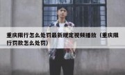 重庆限行怎么处罚最新规定视频播放（重庆限行罚款怎么处罚）