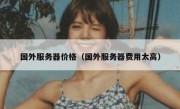 国外服务器价格（国外服务器费用太高）