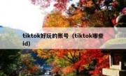tiktok好玩的账号（tiktok哪些id）