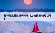 推特用流量能玩吗知乎（上推特用4g可以吗）