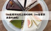 ins能看到对方上线时间吗（ins能看到具体时间吗）