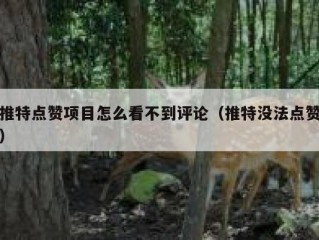 推特点赞项目怎么看不到评论（推特没法点赞）
