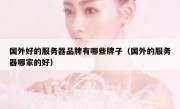 国外好的服务器品牌有哪些牌子（国外的服务器哪家的好）