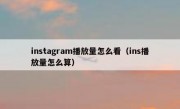 instagram播放量怎么看（ins播放量怎么算）