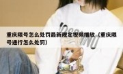 重庆限号怎么处罚最新规定视频播放（重庆限号通行怎么处罚）