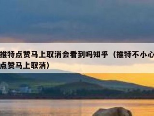 推特点赞马上取消会看到吗知乎（推特不小心点赞马上取消）