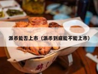 派币能否上市（派币到底能不能上市）