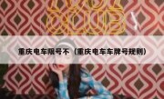 重庆电车限号不（重庆电车车牌号规则）