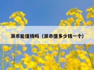 派币能值钱吗（派币值多少钱一个）