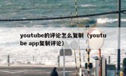 youtube的评论怎么复制（youtube app复制评论）