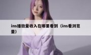 ins播放量收入在哪里看到（ins看浏览量）