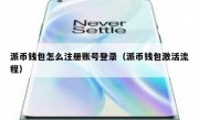 派币钱包怎么注册账号登录（派币钱包激活流程）