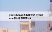 youtubeapp怎么看评论（youtube怎么看我的评论）