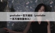 youtube一百万播放（youtube一百万播放量收入）