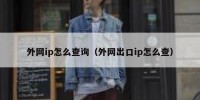 外网ip怎么查询（外网出口ip怎么查）