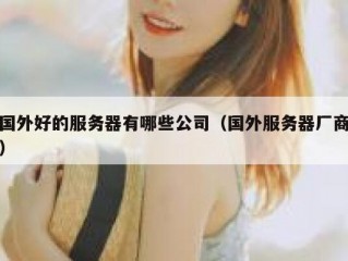 国外好的服务器有哪些公司（国外服务器厂商）