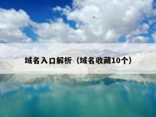 域名入口解析（域名收藏10个）