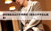 派币钱包怎么打不开网页（派币打不开怎么回事）