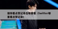 推特看点赞记录在哪里看（twitter哪里看点赞记录）