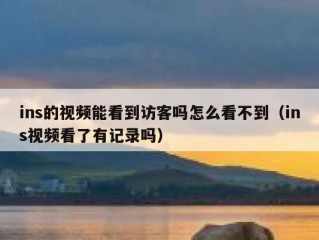 ins的视频能看到访客吗怎么看不到（ins视频看了有记录吗）