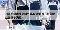 抖音粉丝团多少级一天2000抖币（抖音粉丝团多少满级）