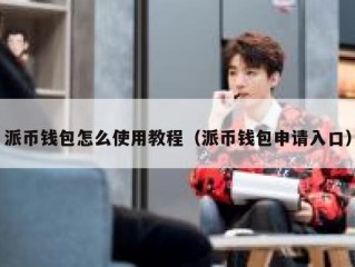 派币钱包怎么使用教程（派币钱包申请入口）