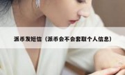 派币发短信（派币会不会套取个人信息）