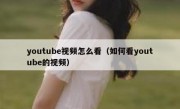 youtube视频怎么看（如何看youtube的视频）
